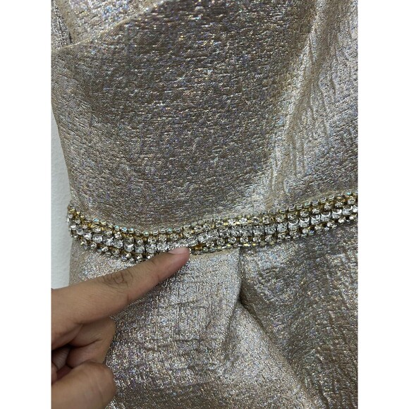 Mac Duggal One Shoulder Metallic Ruffled Evening Gown Dress Size 6 $598 - Picture 5 of 16